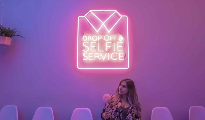 drop of selfie service neons michelle ashley photography by shanna may