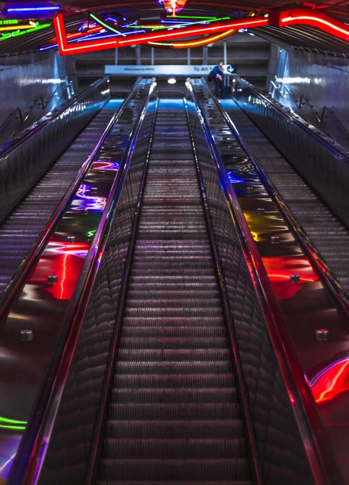 illuminated stairs photography by shann may new york city aesthetics studios